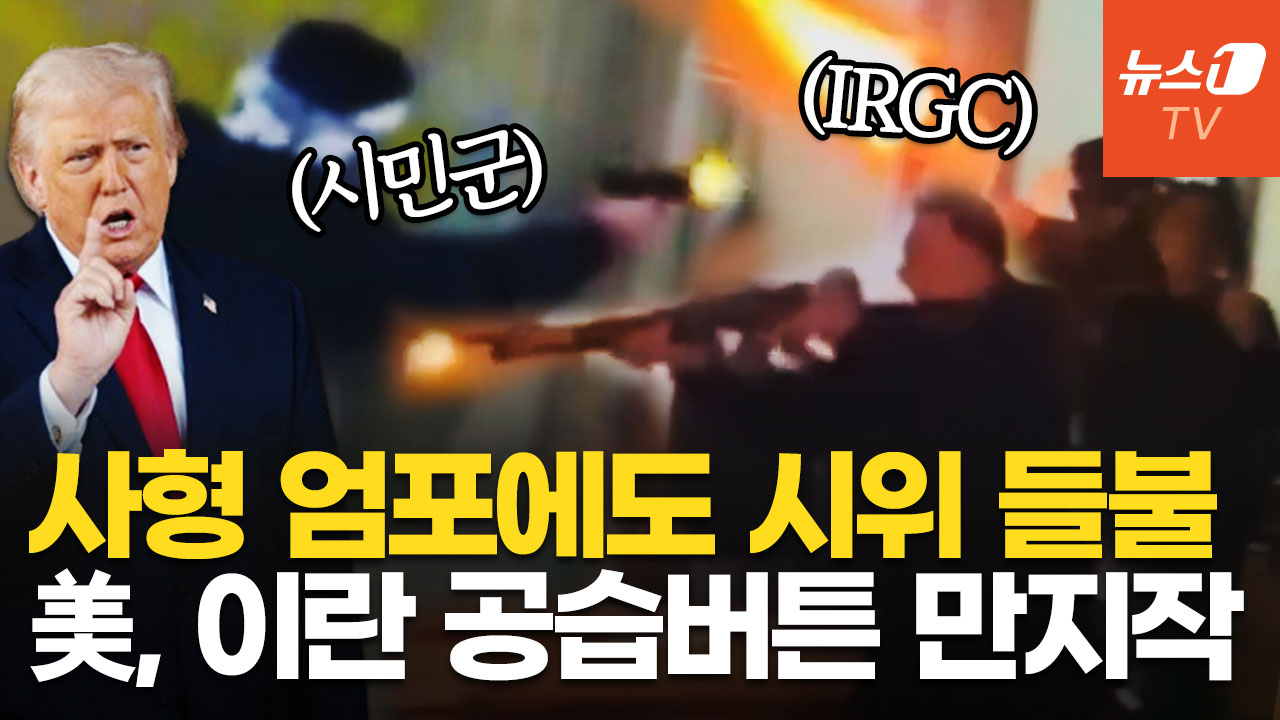 이란 시민군, 혁명수비대와 게릴라전…트럼프 "美 도울 준비됐다" 대공습 검토