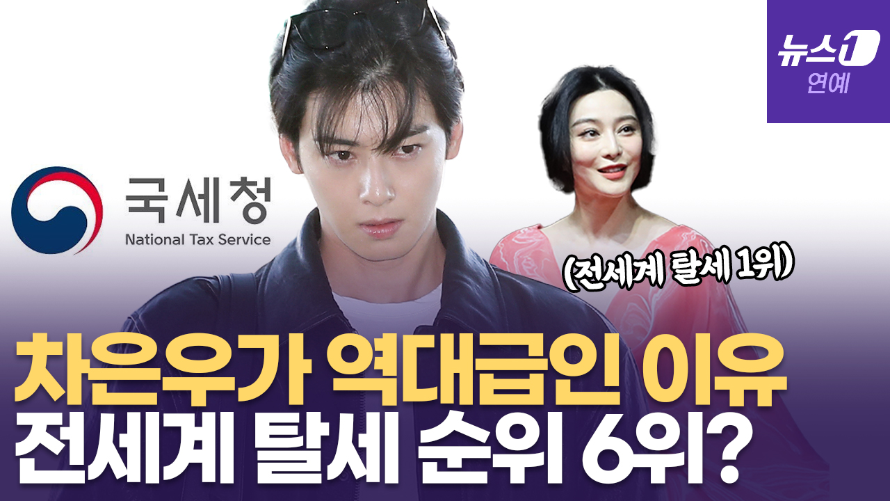 '200억 탈세 의혹' 차은우, 전 세계 탈세 순위 6위?