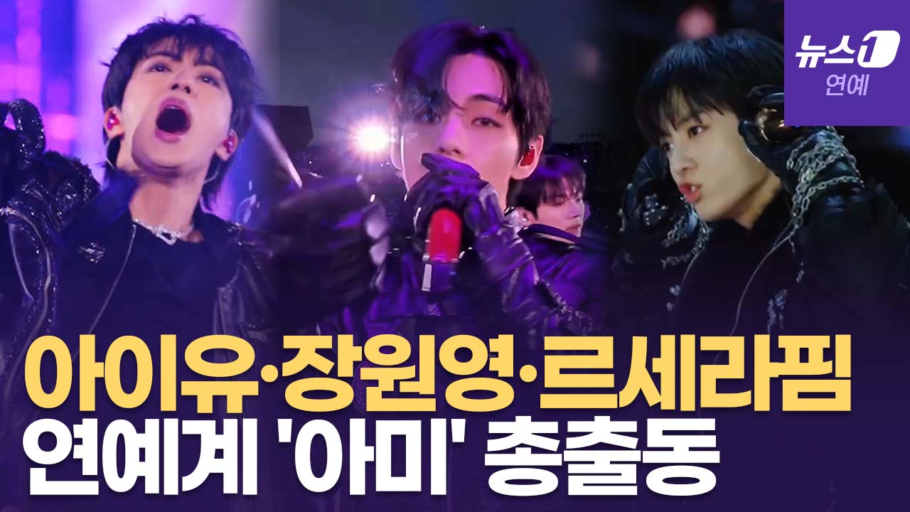 BTS 콘서트장에서 포착...세븐틴·르세라핌·장원영 등 스타들 총집합