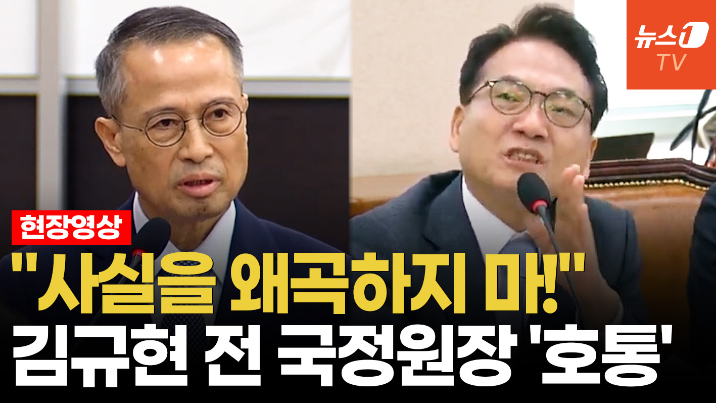김규현 전 국정원장, 고함치는 박선원 의원에 "사실 왜곡하지 마십시오"