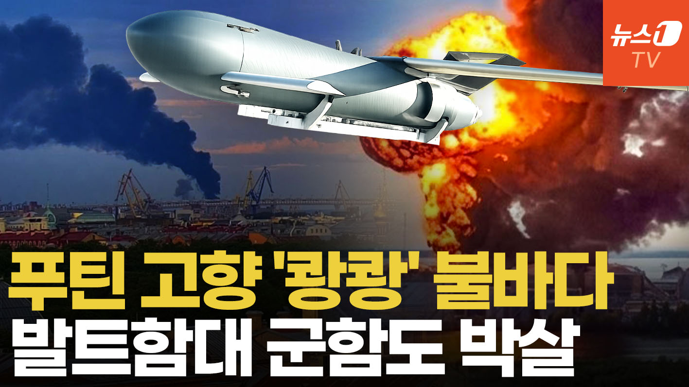 상트페테르부르크까지 날아간 우크라 드론…푸틴 고향 검은연기·불바다