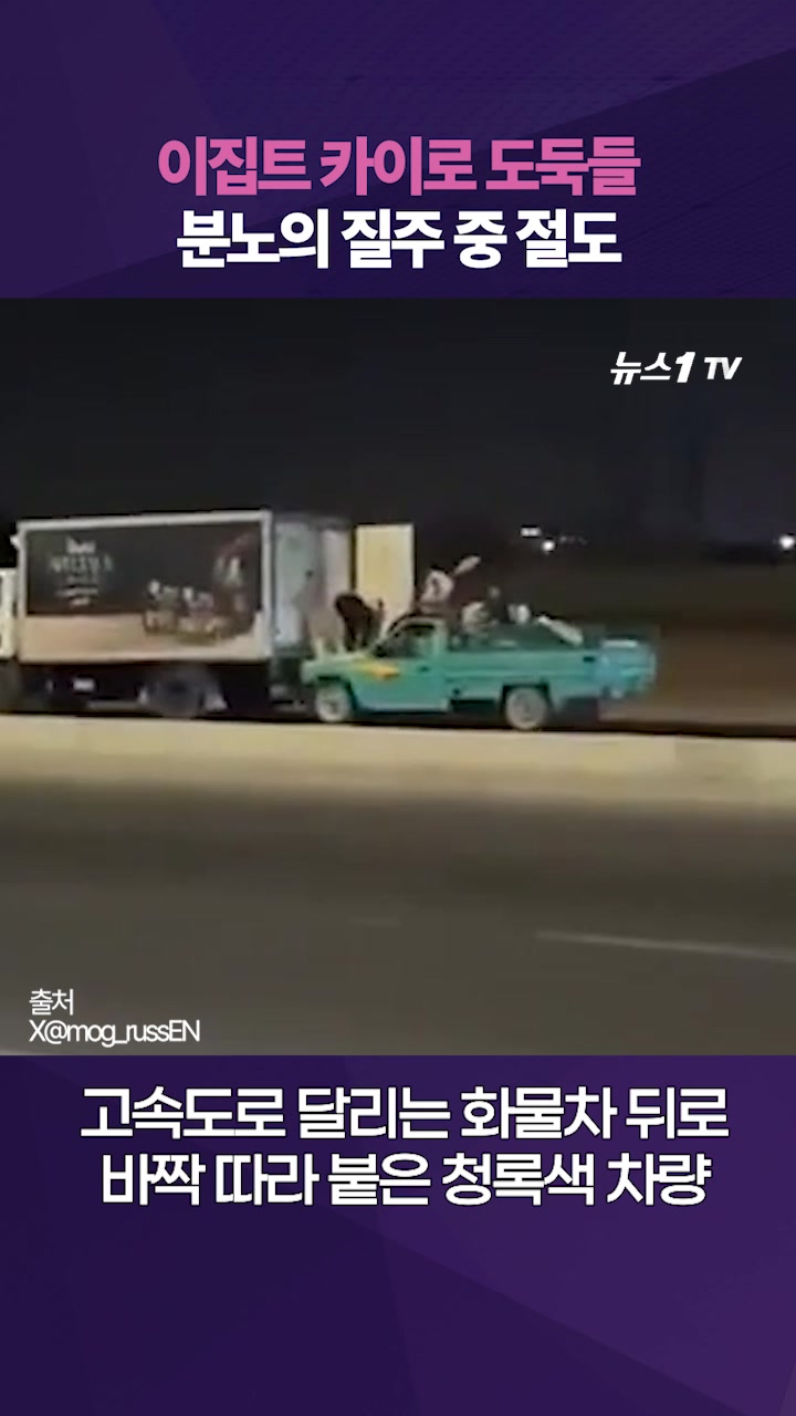 "영화 한 장면인 줄" 달리는 트럭에서 닭고기 훔친 도둑들