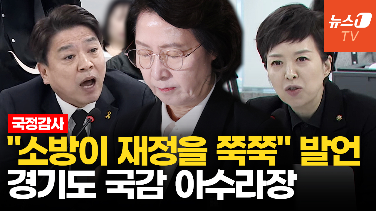 "소방이 재정을 쭉쭉 빨아먹어"…與 '추미애 옹호'에 국감 파행