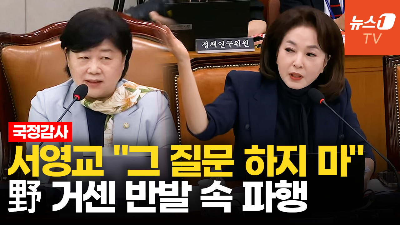 김민전 "정부 요직, 다 대통령 변호사 출신" 지적에 법사위 파행
